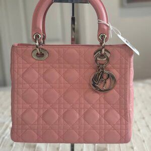 Lady Dior of Christian Dior Bag pink leather